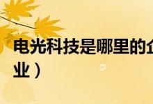 电光科技是哪里的企业（电光科技属于什么行业）