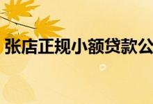 张店正规小额贷款公司（正规小额贷款公司）
