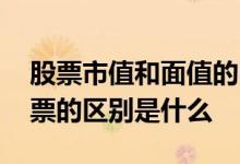 股票市值和面值的区别 面值股票和无面值股票的区别是什么 