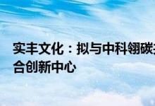 实丰文化：拟与中科翎碳共同推进在先进院成立低碳材料联合创新中心