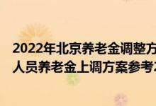 2022年北京养老金调整方案什么时候出炉 2022年北京退休人员养老金上调方案参考2021 
