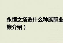 永恒之塔选什么种族职业好（求《永恒之塔》种族职业-种族介绍）