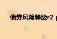 债券风险等级r2 pr2级债券有哪些风险