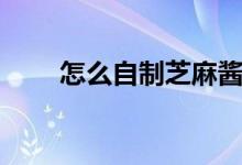 怎么自制芝麻酱（怎么自制芝麻酱）