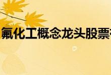氟化工概念龙头股票有哪些氟化工概念股一览