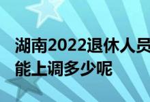 湖南2022退休人员养老金上涨多少 今年预计能上调多少呢 