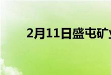 2月11日盛屯矿业股票市盈率是多少