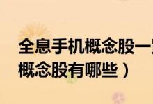 全息手机概念股一览（2022年全息手机龙头概念股有哪些）