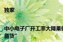 独家|中小电子厂开工率大降果链代工厂大举招工为iPhone新品“备货”