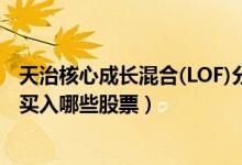 天治核心成长混合(LOF)分红了几次（2021年第二季度重点买入哪些股票）