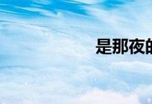 是那夜的风（歌词）