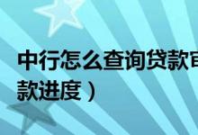 中行怎么查询贷款审核进度（怎么查询中行贷款进度）