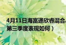 4月11日海富通欣睿混合A近3月来表现如何（基金2021年第三季度表现如何）