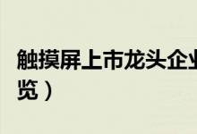 触摸屏上市龙头企业有哪些（触摸屏概念股一览）