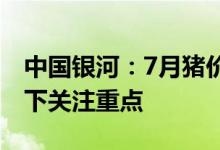 中国银河：7月猪价持续上涨猪周期依旧为当下关注重点