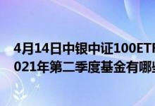 4月14日中银中证100ETF联接C最新单位净值为0.8261元2021年第二季度基金有哪些财务收入