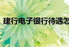 建行电子银行待遇怎样 建行电子银行是什么