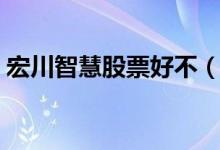 宏川智慧股票好不（宏川智慧股票可持有吗）