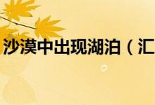 沙漠中出现湖泊（汇成国家公园门票30美元）