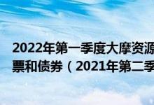 2022年第一季度大摩资源优选混合(LOF)基金持仓了哪些股票和债券（2021年第二季度基金主要卖出哪些股票）