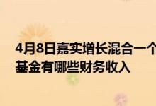 4月8日嘉实增长混合一个月来下降2.68%2021年第二季度基金有哪些财务收入