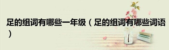 足的组词有哪些一年级(足的组词有哪些词语)