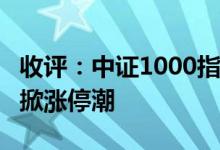 收评：中证1000指数涨超1%汽车产业链个股掀涨停潮