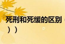 死刑和死缓的区别（死刑和死缓的区别（图文））