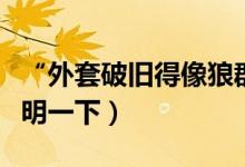 “外套破旧得像狼群”这是谁的诗（详细点说明一下）