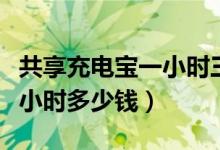 共享充电宝一小时三元合理吗（共享充电宝一小时多少钱）