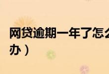 网贷逾期一年了怎么办（网贷逾期一年了怎么办）