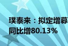 璞泰来：拟定增募资不超85亿元上半年净利同比增80.13%