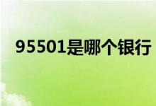 95501是哪个银行 95501是哪个银行电话