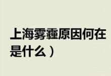 上海雾霾原因何在（上海雾霾天气形成的原因是什么）