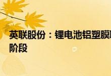 英联股份：锂电池铝塑膜联合开发合作事项仍处于产品研发阶段