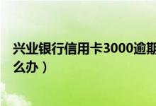 兴业银行信用卡3000逾期1年（兴业银行信用卡逾期以后怎么办）