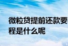 微粒贷提前还款要怎么弄 微粒贷提前还款流程是什么呢