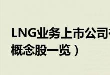 LNG业务上市公司有哪些（2022年LNG业务概念股一览）