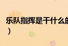 乐队指挥是干什么的（乐队指挥需要做到哪些）