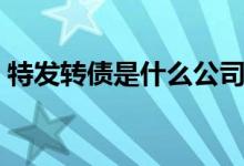 特发转债是什么公司 特发转债股是什么意思 