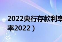 2022央行存款利率一览表（央行存款基准利率2022）