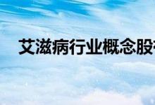 艾滋病行业概念股有哪些艾滋病股票一览