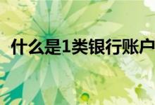 什么是1类银行账户 Ⅰ类银行账户什么意思