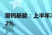 厦钨新能：上半年净利润5.3亿元同比增长112%