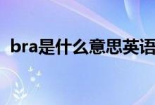 bra是什么意思英语翻译（bra是什么意思）