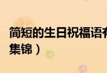 简短的生日祝福语有哪些（简短的生日祝福语集锦）