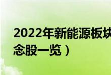 2022年新能源板块龙头股有哪些（新能源概念股一览）