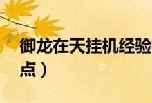 御龙在天挂机经验技巧（御龙在天58级挂机点）