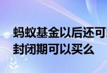 蚂蚁基金以后还可以买卖股票吗 蚂蚁基金股封闭期可以买么