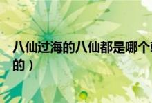 八仙过海的八仙都是哪个朝代的（八仙过海的八仙都是谁演的）